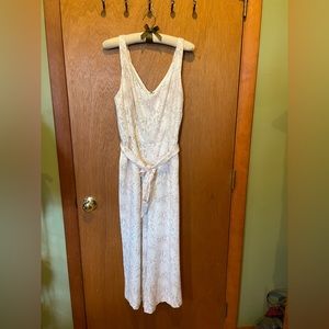 Loft snakeskin print jumpsuit